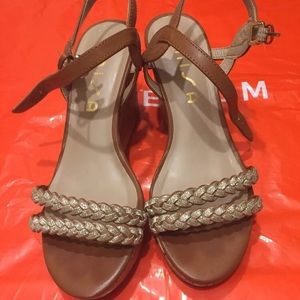 Cork wedge heels (approximately 2.75 inches)